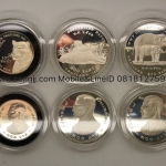 เหรียญกษาปณ์เงินขัดเงาที่ระลึก อนุรักษ์สัตว์ป่า ชุด 3 (เสือ-ช้าง) พ.ศ.2540 แบบบาง+แบบหนา ทั้งชุด 6 เหรียญ