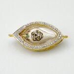 พระสังข์ สั่งรวย ครูบากฤษณะ อินทวัณโณ นำไปล้อมกรอบ อัดกันน้ำ ฝังพลอย White Zircon ไวท์เซอร์คอน *Pre-order*