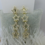 ต่างหูหนีบ OF Star มีซิลิโคนรอง หนีบไม่เจ็บ เงินแท้92.5% ไม่เจาะหูก็สวยได้_EC252