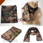 ผ้าพันคอทหาร Military Scarf : Green Leaf รหัส SC004