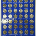 ชุดเหรียญนิเกิล 10 บาท ที่ระลึกครบชุด 46 เหรียญ
