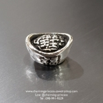 ตัวคั่นเงินแท้เงินตำลึงจีน หยวนเป่า สัญลักษณ์ความมั่งคั่งร่ำรวย ทำให้มีตำแหน่งหน้าที่การงานสูงขึ้น Chinese Money 925 Sterling Silver (Size S) สำเนา