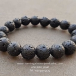 หินลาวา 10 มม Lava Bracelet 10 mm หินมหัศจรรย์ รักษาโรค