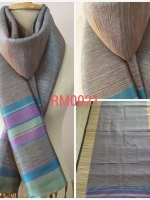 ผ้าคลุมไหล่ ไหมแท้ทอมือ ลายสี่เส้น/สายฝน Thai Silk Hand-woven Shawls