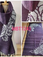 ผ้าคลุมไหล่ไหมแท้ทอมือ ลายบาติก Handmade