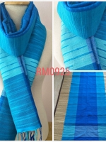 ผ้าคลุมไหล่ ไหมแท้ทอมือ ลายสี่เส้น/สายฝน Thai Silk Hand-woven Shawls