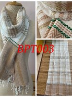 ผ้าพันคอ-ผ้าคลุมไหล่ ฝ้ายแท้ หมักโคลนออร์แกนิค ทอมือ