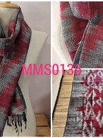 ผ้าพันคอ-ผ้าคลุมไหล่ไหมบ้านแท้ทอมือ ลายมัดหมี่-มัดย้อม