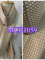 ผ้าพันคอ-ผ้าคลุมไหล่ ฝ้ายแท้ หมักโคลนออร์แกนิค ทอมือ