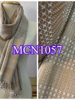 ผ้าพันคอ-ผ้าคลุมไหล่ ฝ้ายแท้ หมักโคลนออร์แกนิค ทอมือ