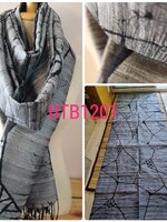 ผ้าพันคอ-คลุมไหล่ไหมแท้ทอมือ ลายบาติก Handmade