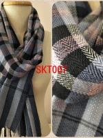 ผ้าพันคอย้อมครามฝ้ายแท้ ทอมือ ออร์แกนิค