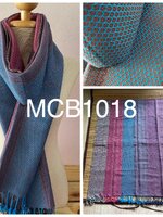 ผ้าคลุมไหล่ ผ้าฝ้ายหมักโคลนทอมือ ออร์แกนิค