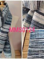 ผ้าพันคอ-ผ้าคลุมไหล่ไหมบ้านแท้ทอมือ ลายมัดหมี่-มัดย้อม