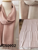 ผ้าพันคอ ฝ้ายหมักโคลนออร์แกนิก ทอมือ