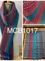 ผ้าคลุมไหล่ ผ้าฝ้ายหมักโคลนทอมือ ออร์แกนิค