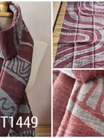 ผ้าพันคอ-คลุมไหล่ไหมแท้ทอมือ ลายบาติก Handmade