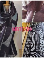 ผ้าพันคอ-คลุมไหล่ไหมแท้ทอมือ ลายบาติก Handmade