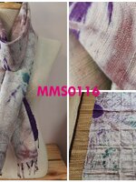 ผ้าพันคอ-ผ้าคลุมไหล่ไหมบ้านแท้ทอมือ ลายมัดหมี่-มัดย้อม