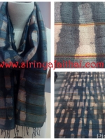 ผ้าพันคอ-ผ้าคลุมไหล่ไหมแท้ทอมือ เพ้นท์บาติก Thai Silk Hand Painting Batik