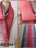 ผ้าพันคอ-ผ้าคลุมไหล่ ไหมมัดหมี่แท้ทอมือ พร้อมกล่องผ้าไหม