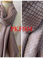 ผ้าพันคอ-ผ้าคลุมไหล่ ฝ้ายแท้ หมักโคลนออร์แกนิค ทอมือ