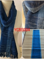 ผ้าพันคอผ้าฝ้ายย้อมคราม ทอมือ ออร์แกนิค