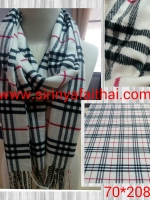 ผ้าพันคอ ผ้าคลุมไหล่แฟชั่น ลายบูลเบอรี่