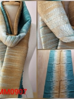 ผ้าพันคอ-ผ้าคลุมไหล่ ไหมมัดหมี่แท้ทอมือ พร้อมกล่องผ้าไหม