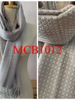 ผ้าพันคอ-ผ้าคลุมไหล่ ฝ้ายแท้ หมักโคลนออร์แกนิค ทอมือ