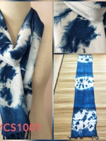 ผ้าพันคอย้อมคราม ออร์แกนิค ทอมือ Thai Indigo Hand-woven Shawls