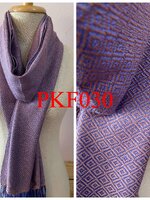 ผ้าพันคอ-ผ้าคลุมไหล่ ฝ้ายแท้ หมักโคลนออร์แกนิค ทอมือ