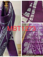 ผ้าพันคอ-คลุมไหล่ไหมแท้ทอมือ ลายบาติก Handmade