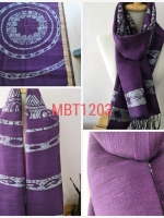 ผ้าคลุมไหล่ไหมแท้ ลายบาติก