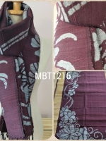 ผ้าคลุมไหล่ ไหมแท้ทอมือ ลายบาติก Handmade