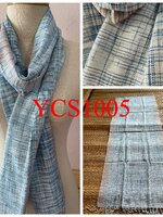 ผ้าพันคอ ผ้าฝ้าย ย้อมครามออร์แกนิค ทอมือ