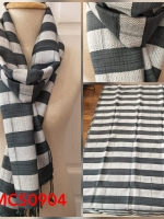 ผ้าพันคอ ฝ้ายหมักโคลนออร์แกนิก ทอมือ