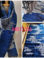 ผ้าพันคอ-คลุมไหล่ไหมแท้ทอมือ ลายบาติก Handmade