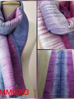 ผ้าพันคอ-ผ้าคลุมไหล่ ไหมมัดหมี่แท้ทอมือ พร้อมกล่องผ้าไหม