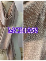 ผ้าพันคอ-ผ้าคลุมไหล่ ฝ้ายแท้ หมักโคลนออร์แกนิค ทอมือ