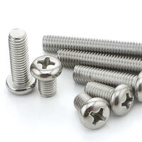 สกรูหัวแฉกกลม สแตนเลส Screw M4 ยาว 8mm.