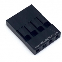 Female Connector 2.54mm (0.1") 4pins (จำนวน 10ชิ้น)