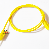 Banana to Banana ขนาด 2mm ยาว 50cm สีเหลือง สำหรับบอร์ด KidBright