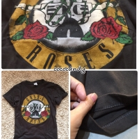 เสื้อยืดวินเทจ สกรีน Guns'n Roses Size:S