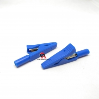 คลิปปากจระเข้ สำหรับ banana 2mm สีน้ำเงิน สำหรับบอร์ด KidBright