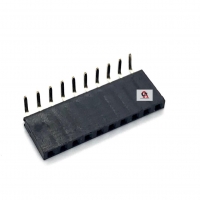Female socket 2.54MM single row 10P ขางอ