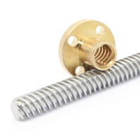 ชุด Lead Screw ยาว 200mm (Lead+Nut) Dia8mm pitch 2mm Lead8mm
