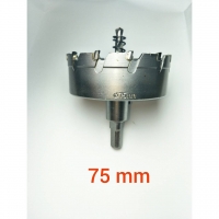 75 mm ดอกโฮลซอร์ คาร์ไบ เจาะเหล็กสเตนเลส เหล็กแหนบรถยนต์ เหล็กชุบแข็ง