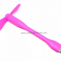 พัดลม USB สีชมพู สำหรับบอร์ด KidBright