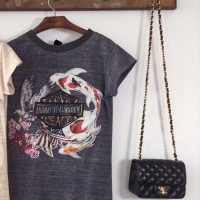 เสื้อยืดเว้าหลัง สีเทา